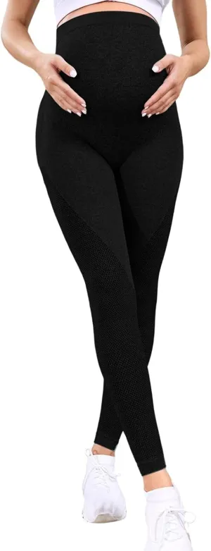 ADHOWBEW Leggings for Women Workout Tummy Control Athletic Plus Size Workout High Waisted Stretch Joggers
