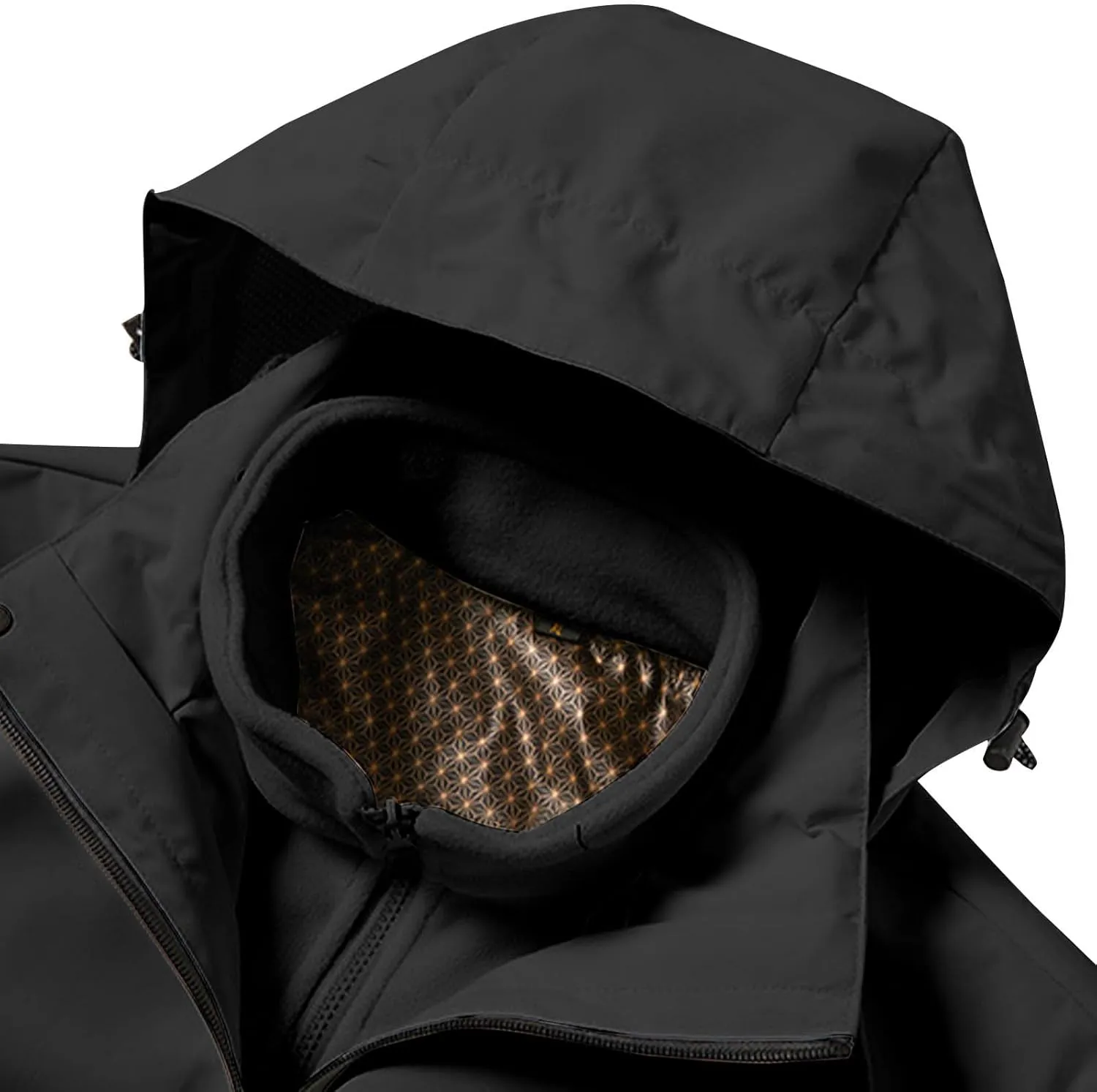 Akklian Women's Waterproof Outdoor Snowboard Breathable Ski Jacket Winter Warm Fleece Lined Windbreaker Zip Up Hooded Jacket