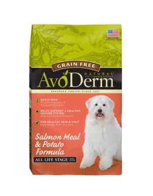 AvoDerm Natural Grain Free Salmon & Potato Formula All Life Stages Dry Dog Food ( 3 Sizes )