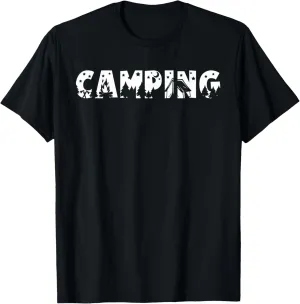 Campers Camping Adventure Mountains Travel Outdoor Attire T-Shirt