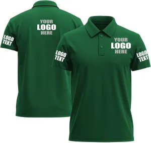 Custom Polo Shirts Desgin Your Own Embroidered Print Customized Text/Logo/Photo Personalized Golf Work Polo FrontBack
