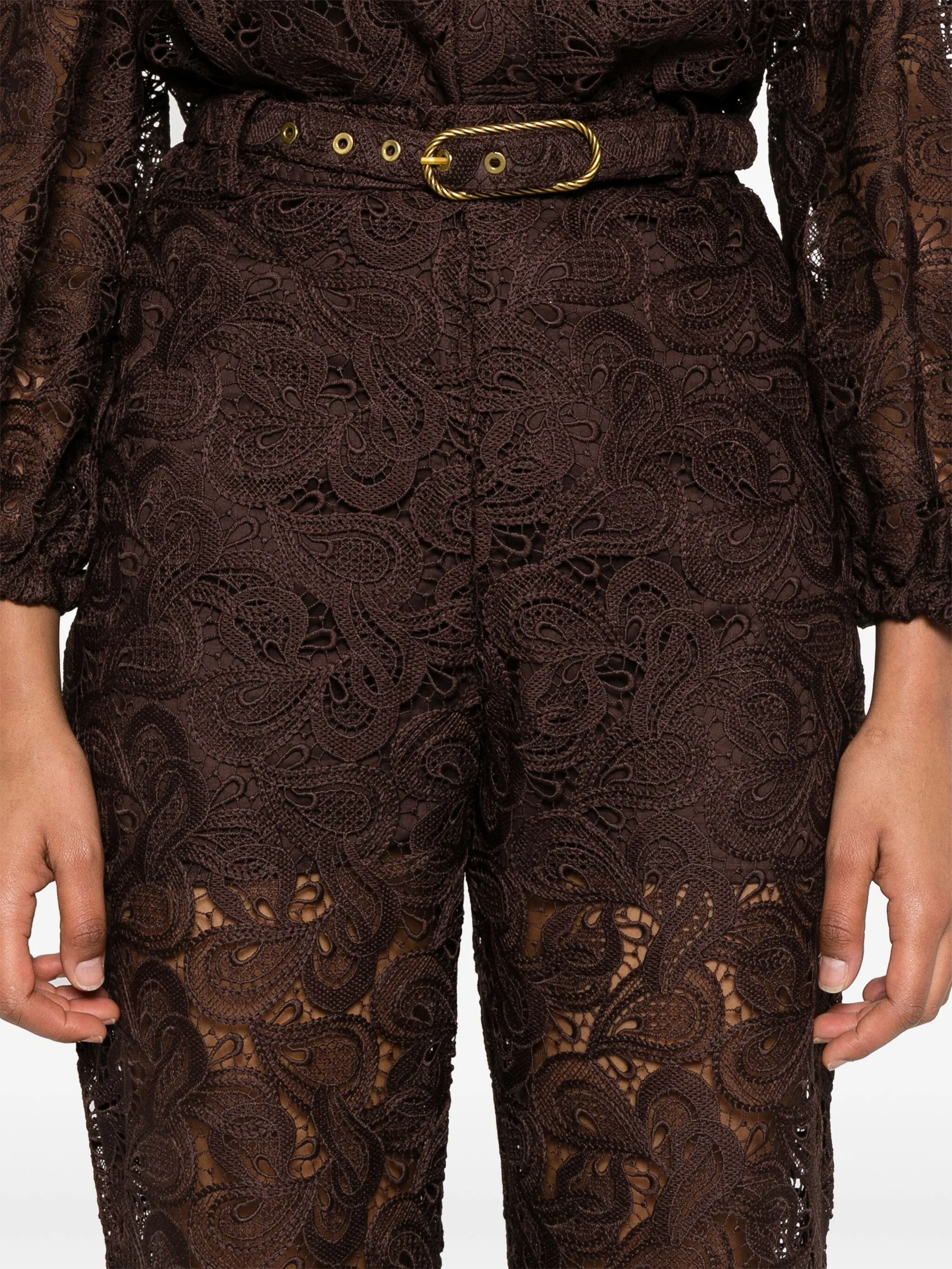 Illustration Lace Flare Pant