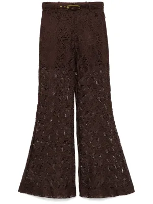 Illustration Lace Flare Pant