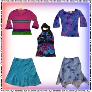 Mermaid Y2K: Tops and Skirts Mix (SS-358)