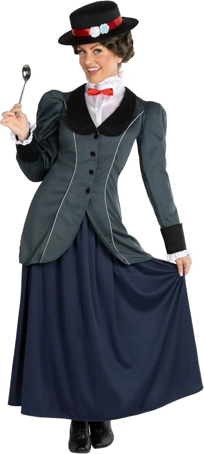 Morph English Nanny Costume Women, Halloween Costumes For Women, Nanny Costume For Adults