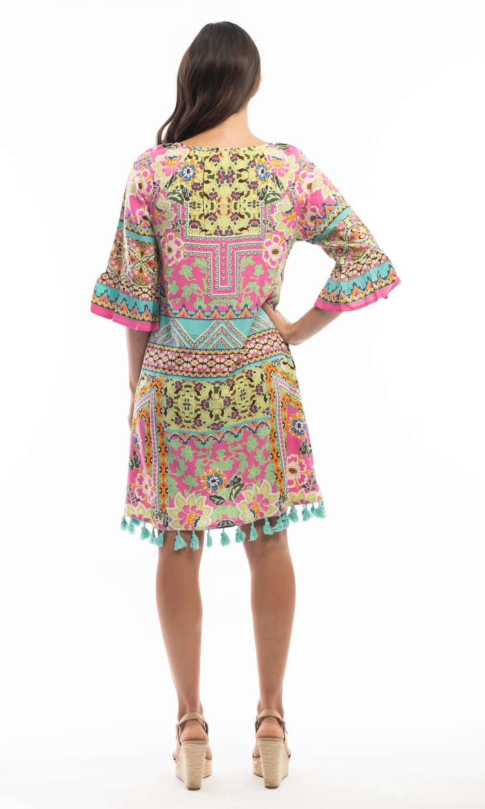 Rayon Dress Boho Iruya