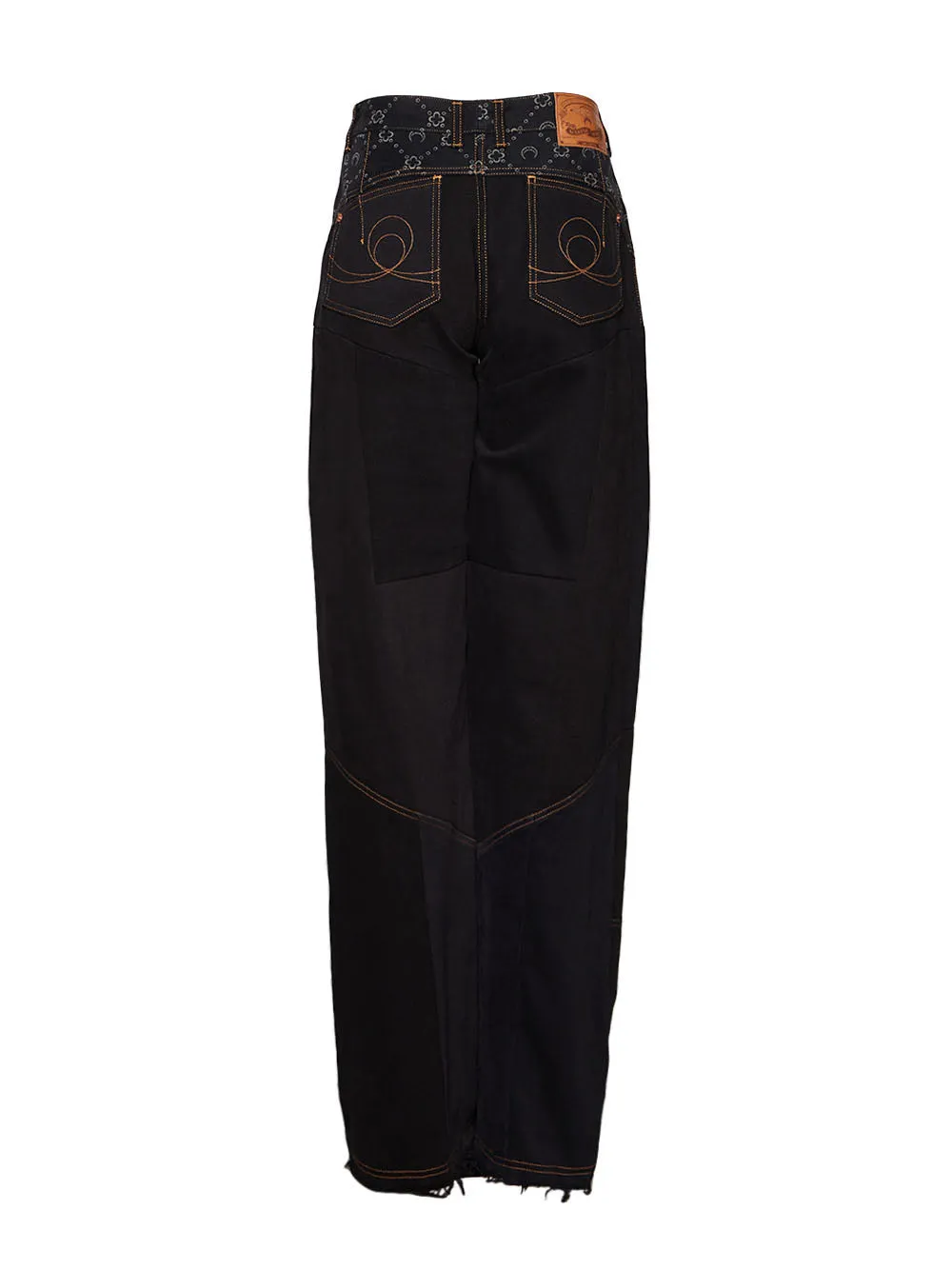 Regenerated Denim Flare Pants