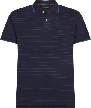 Tommy Hilfiger Men's Short Sleeve Casual Polo Shirts in Regular Fit with Stripe Designs