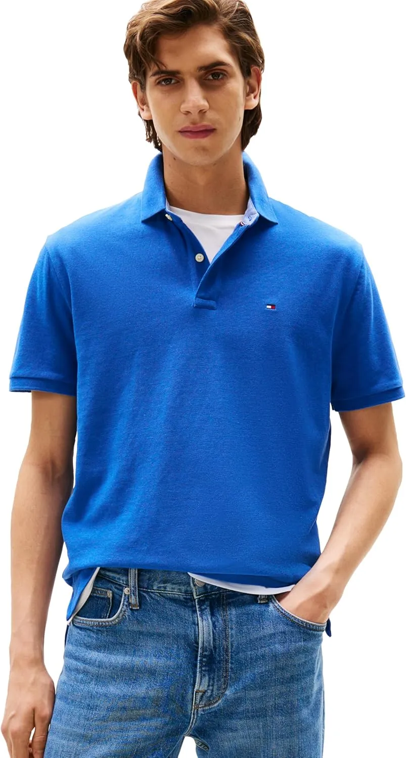 Tommy Hilfiger Men's Short Sleeve Cotton Pique Polo Shirt in Classic Fit
