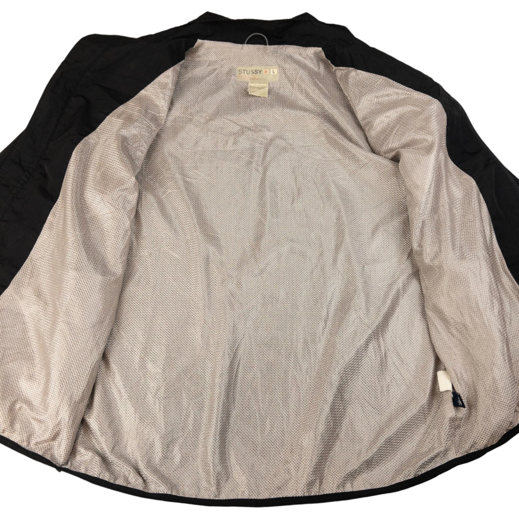 Vintage Stussy Fitness Zip Up Track Jacket Size XL