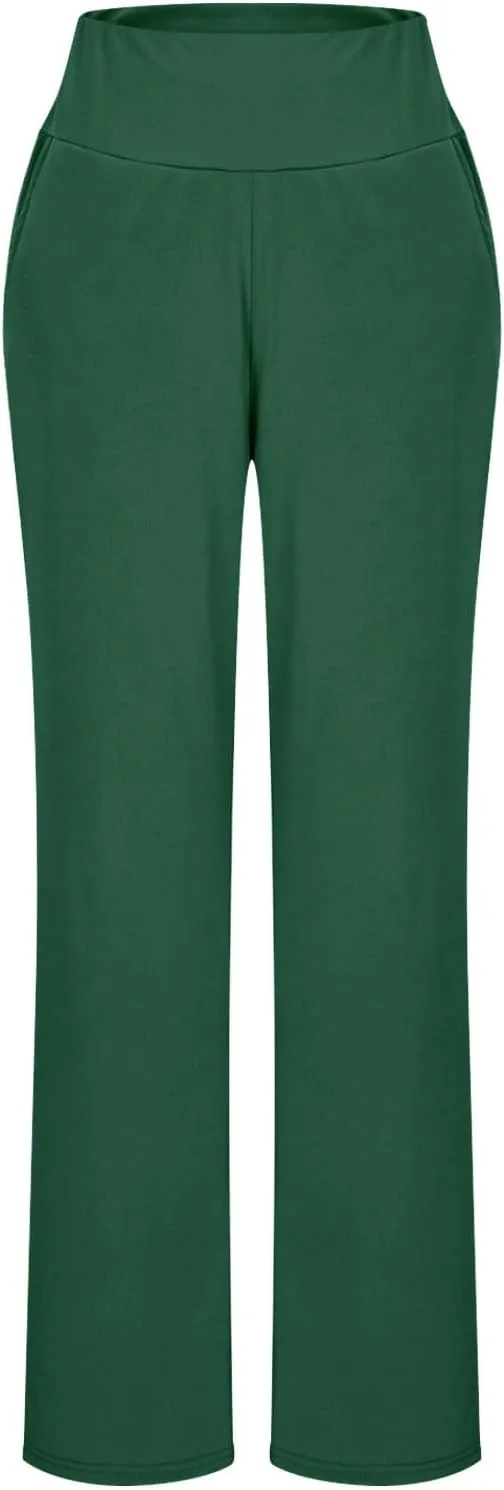 Women's Sweatpant Elastic High Waist Wide Leg Pants Plus Size Loose Comfy Joggers Pant Gym Sport Casual Trouser