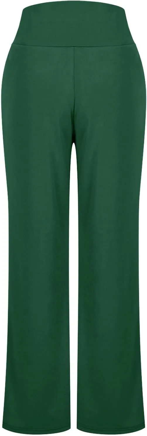Women's Sweatpant Elastic High Waist Wide Leg Pants Plus Size Loose Comfy Joggers Pant Gym Sport Casual Trouser